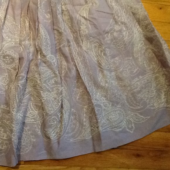 Lavender Embroidered Skirt - Picture 3 of 4